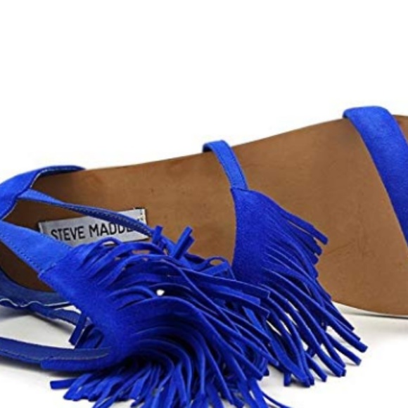 *SALE* Steve Madden Favorite Blue Gladiator Sandal, 7.5M--1NBL/9989 - Picture 3 of 5